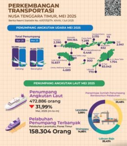 Jumlah Penerbangan Sngkutan Udara pada Mei 2025 turun 0,42 persen jika Dibandingkan dengan April 2025