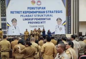 Gubernur Laka Lena Tutup kegiatan Retret Kepemimpinan Strategis Pejabat Struktural Pemerintah Provinsi NTT, 